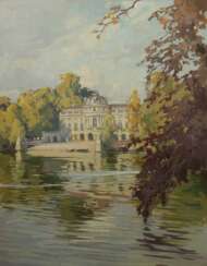 Cziossek, Felix Ludwigsburg 1888 - 1954 Stuttgart, Maler und Bühnenbildner, stud. an der Königl. Kunstgewerbeschule in Stuttgart. ''Seeschloss Monrepos''