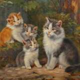 Kögl, Benno Greding 1892 - 1973 München, deutscher Tiermaler. ''Katzenmutter mit drei Jungen'' - фото 1