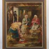 Luick, Otto Ernst Esslingen 1905 - 1984 ebenda, Maler in Esslingen, Stud. an der Akad. Stuttgart bei Waldschmidt, Altherr und Kolig. ''Frau bei der Handarbeit'' - Foto 2