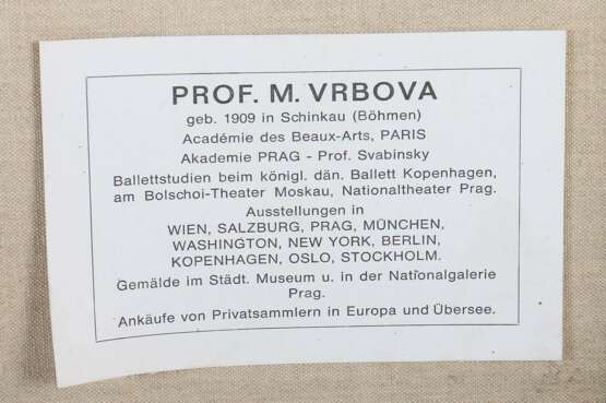 Vrbová, Miloslava (Marie) Schinkau/Böhmen 1909 - 1991 Prag, stud. an der Akad. in Prag unter Svabinsky und an der Akad. des Beaux Arts in Paris. ''Walzer der Schwäne (Schwanensee)'' - фото 5