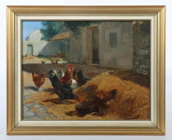 Maler des 20. Jahrhundert ''Hühner im Hof'' - фото 2