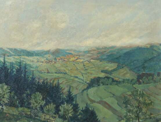 Maler des 20. Jahrhundert ''Schwäbische Landschaft'' - photo 1