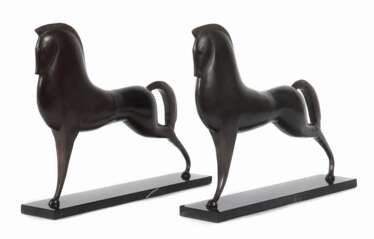 Capon Bildhauer des 20. Jahrhundert. 2x ''Pferd''