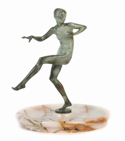 Elischer, John W. 1891 - 1966, österreichischer Bildhauer. ''Tanzender Frauenakt mit Schale'' - Foto 1