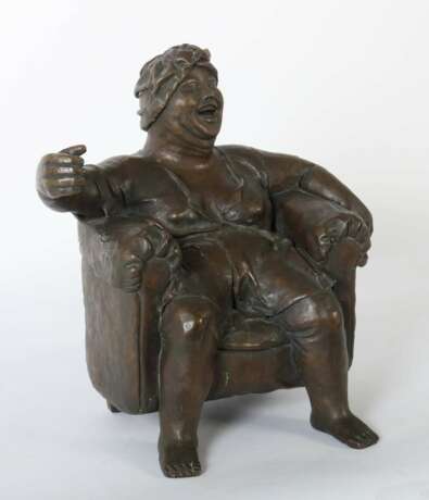 Nico Bildhauer des 20. Jahrhundert ''Frau im Sessel'' - photo 2