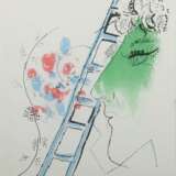 Chagall, Marc (zugeschrieben|nach) 1887 - 1985, russischer Maler, Illustrator, Bildhauer und Keramiker. ''Die Leiter'' - Foto 1