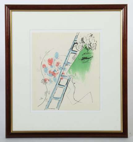 Chagall, Marc (zugeschrieben|nach) 1887 - 1985, russischer Maler, Illustrator, Bildhauer und Keramiker. ''Die Leiter'' - Foto 2