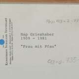 Grieshaber, HAP Helmut Andreas Paul, Rot an der Rot 1909 - 1981 Reutlingen, Prof. an der Akad. Karlsruhe. ''Die Frau mit dem Pfau'', aus der Folge ''Baumblüte'' - Foto 3