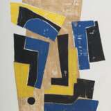 Wildemann, Heinrich 1904 - 1964. ''Ohne Titel'', abstrakte Farbkomposition in Blau - Foto 1