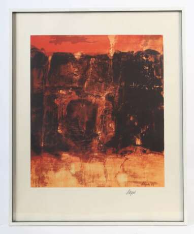 Maler des 20. Jahrhundert ''Abstrakte Komposition in Rot'' - photo 2