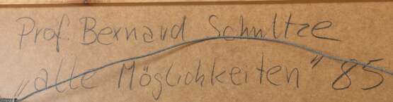Schultze, Bernard Schneidemühle, Provinz Posen 1915 - 2005 Köln, deutscher Maler und Vertreter des Informel. ''alle Möglichkeiten'' - фото 4