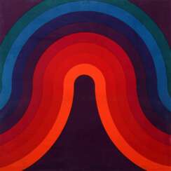 Panton, Verner Gamtofte 1926 - 1998 Kopenhagen. Stoffgrafik ''Welle'' in 8 Farben