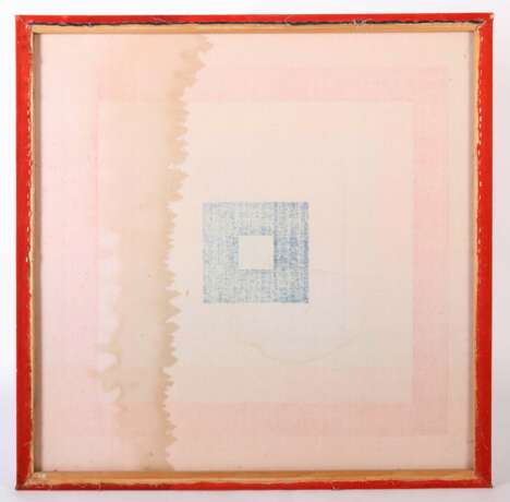 Panton, Verner Gamtofte 1926 - 1998 Kopenhagen. Stoffgrafik ''Quadrat'' in 8 Farben abgestuft - Foto 5