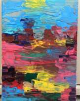 City in bright colors City in bright colors