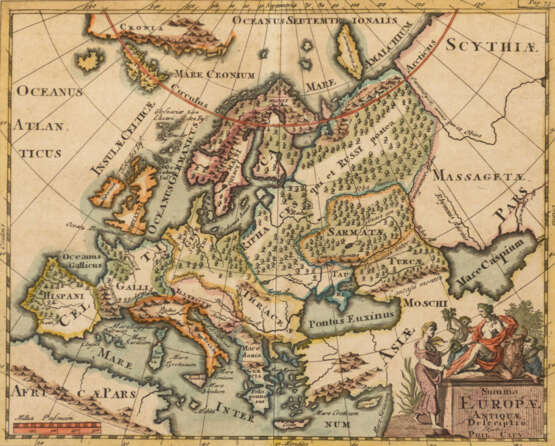 2 Landkarten von Husum und Europa - фото 3