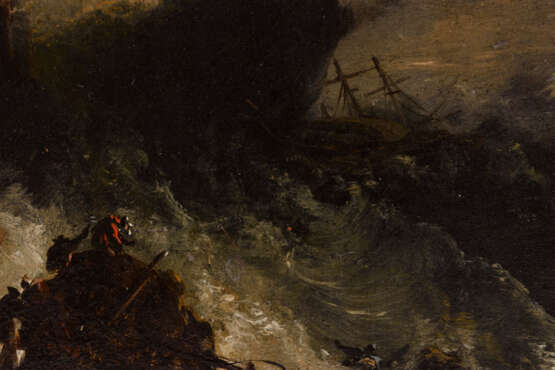Altmeister 17. Jahrhundert: Zwei stürmische Küstenstücke - photo 5