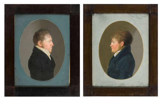 Porträtmaler um 1800: Zwei Herrenbildnisse - photo 1