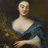 Französischer Maler - Frauenporträt mit Kornpuppe - Foto 1