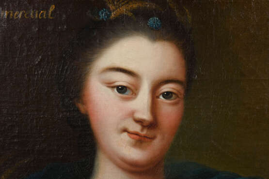 Französischer Maler - Frauenporträt mit Kornpuppe - Foto 2