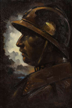 Frankreich Anfang 20. Jahrhundert: Soldatenporträt im Profil - фото 1