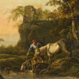 Landschaftsmaler frühes 19. Jahrhundert: An der Tränke - фото 1