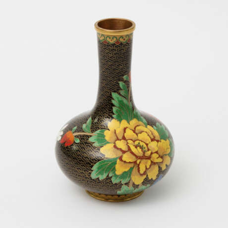 CHINA Cloisonné-Vase, 20. Jahrhundert - photo 5