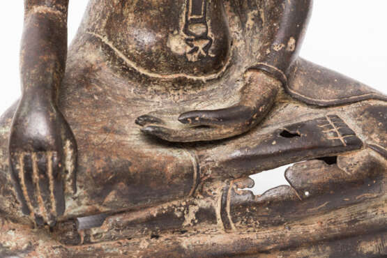 Buddha aus Metall THAILAND, 20. Jahrhundert - Foto 5