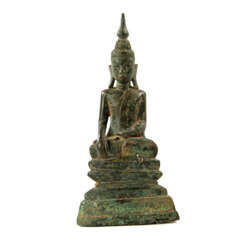 Bronze des Buddha Shakyamuni. THAILAND, wohl 19. Jahrhundert