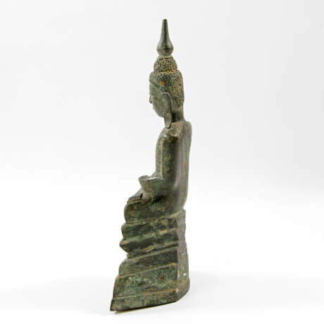 Bronze des Buddha Shakyamuni. THAILAND, wohl 19. Jahrhundert - Foto 3