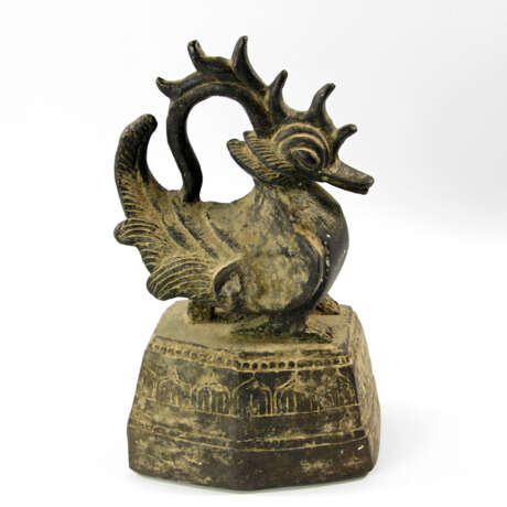 Opiumgewicht Ente aus Bronze. Wohl BURMA 18. / 19. Jahrhundert - Foto 5