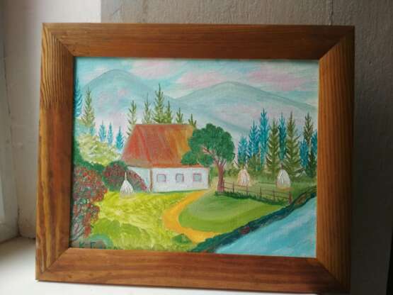 Gemälde „Transkarpatien. Transkarpatien.“, Leinwand, Ölfarbe, Impressionismus, Landschaftsmalerei, Ukraine, 2020 - Foto 1