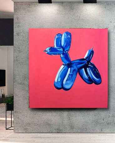 Painting “Balloons dog”, Canvas on the subframe, Oil paint, Contemporary art, 2020 - photo 1