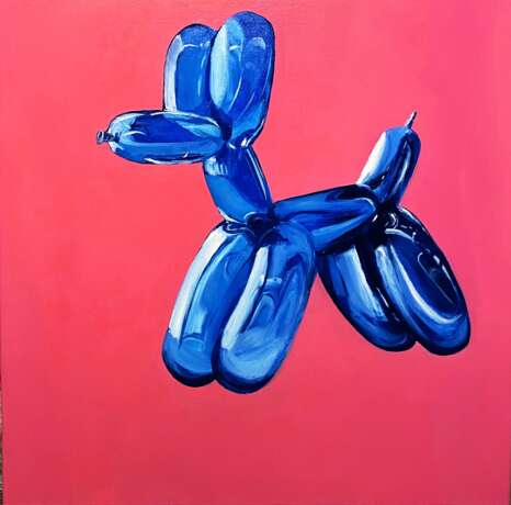 Painting “Balloons dog”, Canvas on the subframe, Oil paint, Contemporary art, 2020 - photo 2