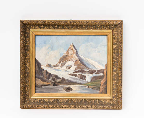ZELLER-WOLFECK, WOLFGANG (1900-1987), "Matterhorn mit Riffelsee", - Foto 2
