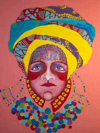 Design Painting “Lady Cherry Africa”, Wood, Acrylic paint, 398, 2018 - photo 2