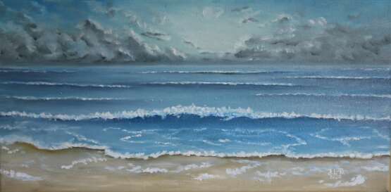 Серебрянное море Canvas Oil paint Realism Marine art 2020 - photo 1