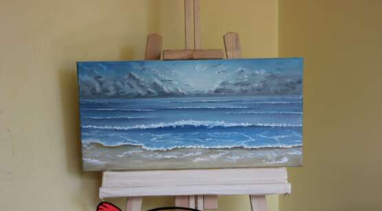 Серебрянное море Canvas Oil paint Realism Marine art 2020 - photo 2