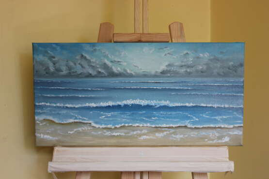 Серебрянное море Canvas Oil paint Realism Marine art 2020 - photo 3