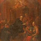 MALER des 17. / 18. Jahrhundert, "Heiliger in Mönchstracht einen Blinden heilend", Szene nach Tintoretto, - Foto 1