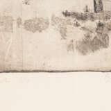 SLAVISCHER KÜNSTLER 20. Jahrhundert, "Zwei Bauern auf einer Bank sitzend", - фото 4