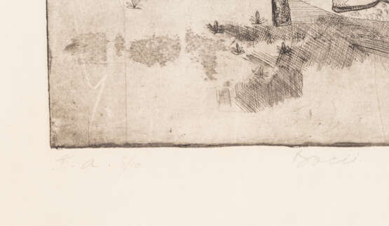 SLAVISCHER KÜNSTLER 20. Jahrhundert, "Zwei Bauern auf einer Bank sitzend", - фото 4