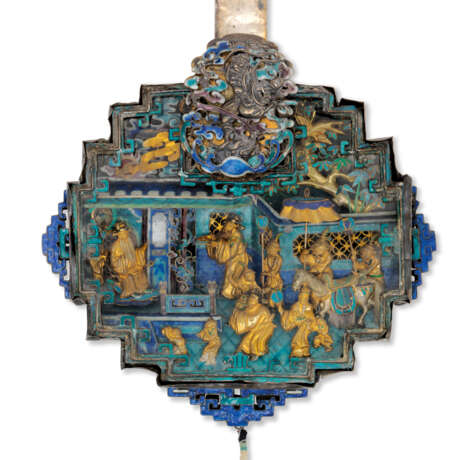 A LARGE SILVER AND ENAMEL NECKLACE AND A COLLECTION OF ENAME... - photo 3