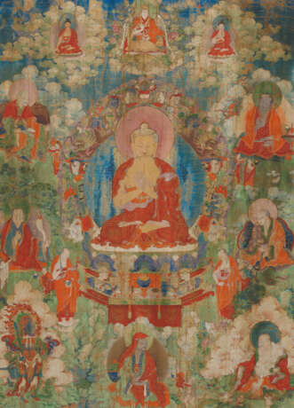 A THANGKA DEPICTING BUDDHA SHAKYAMUNI - фото 1