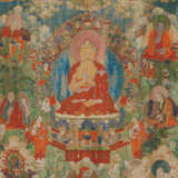 A THANGKA DEPICTING BUDDHA SHAKYAMUNI - photo 1