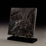 A SQUARE FOSSIL FISH PLAQUE - фото 2