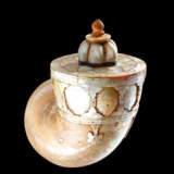 A MOTHER-OF-PEARL POWDER FLASK - photo 4