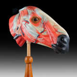 A POLYCHROME-PAINTED ECORCHE MODEL OF A HORSE'S HEAD - Foto 2