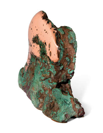 A ROUNDED SPECIMEN OF NATIVE COPPER - photo 2