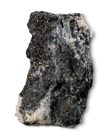A LARGE SPECIMEN OF GALENA WITH MANGANO-CALCITE - Foto 3