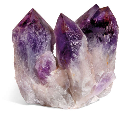 A CLUSTER OF LARGE AMETHYST POINTS - photo 2